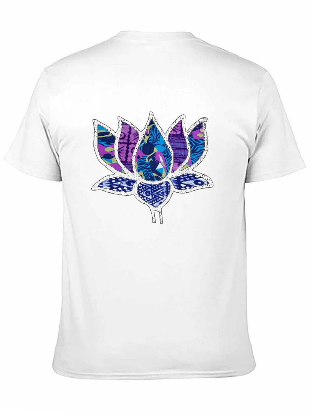 Lotus Flower Graphic Black T-Shirt product image 2
