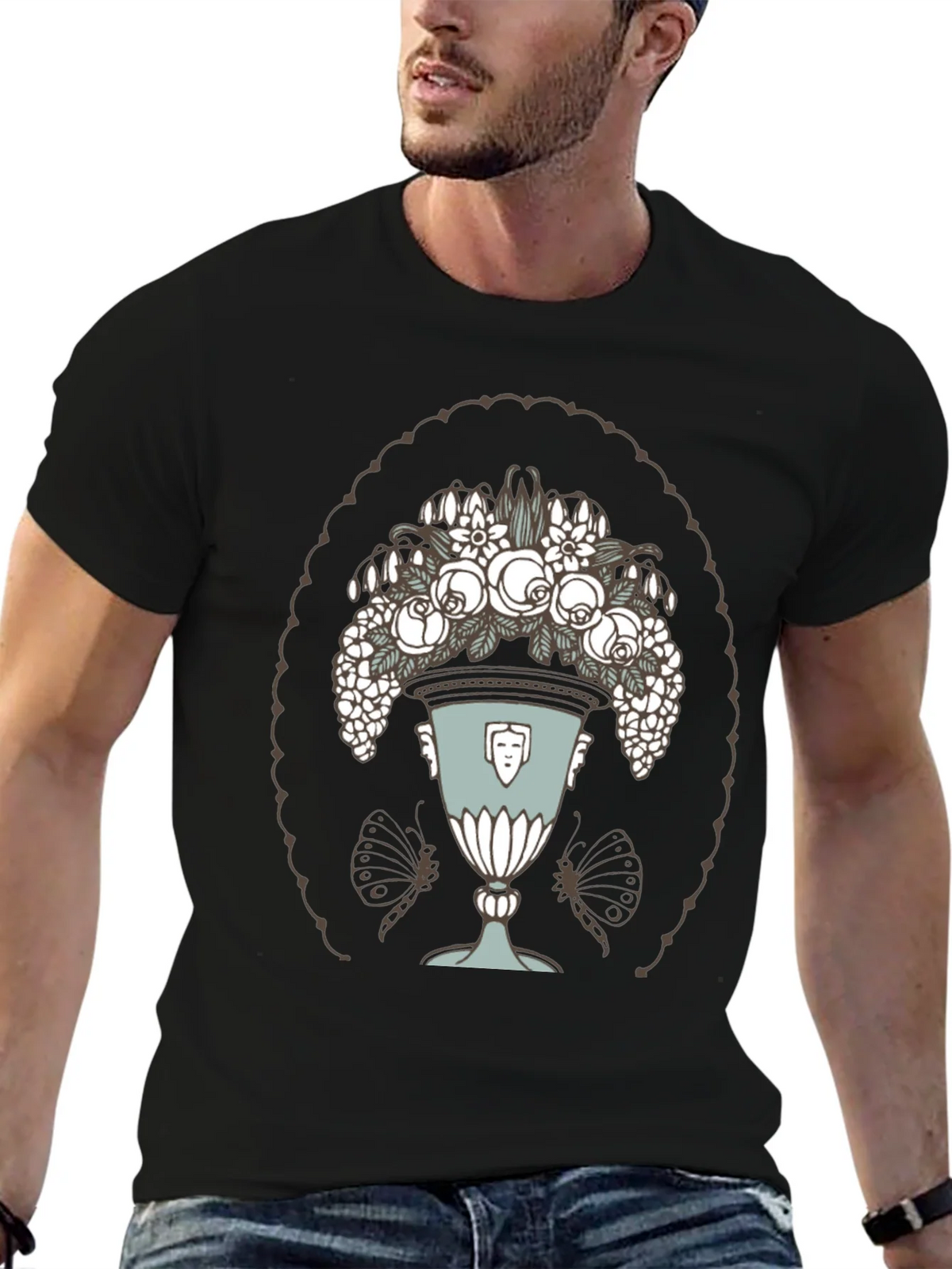 Floral Vase Graphic T-Shirt product image 9