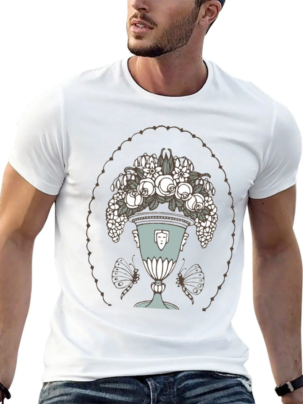 Floral Vase Graphic T-Shirt product image 4