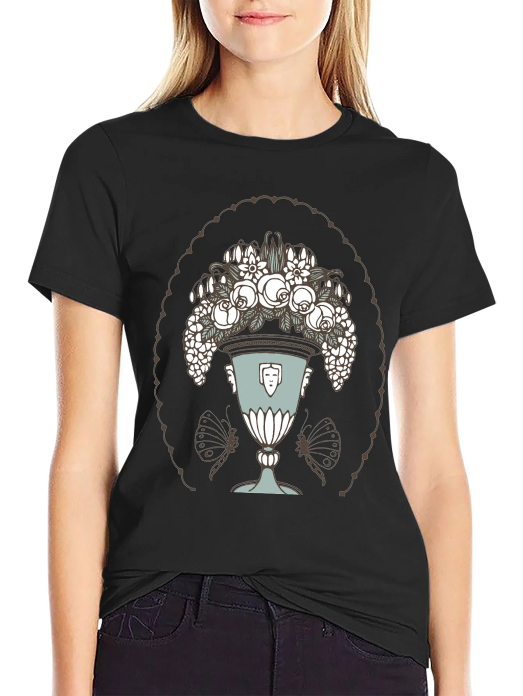 Floral Vase Graphic T-Shirt product image 5