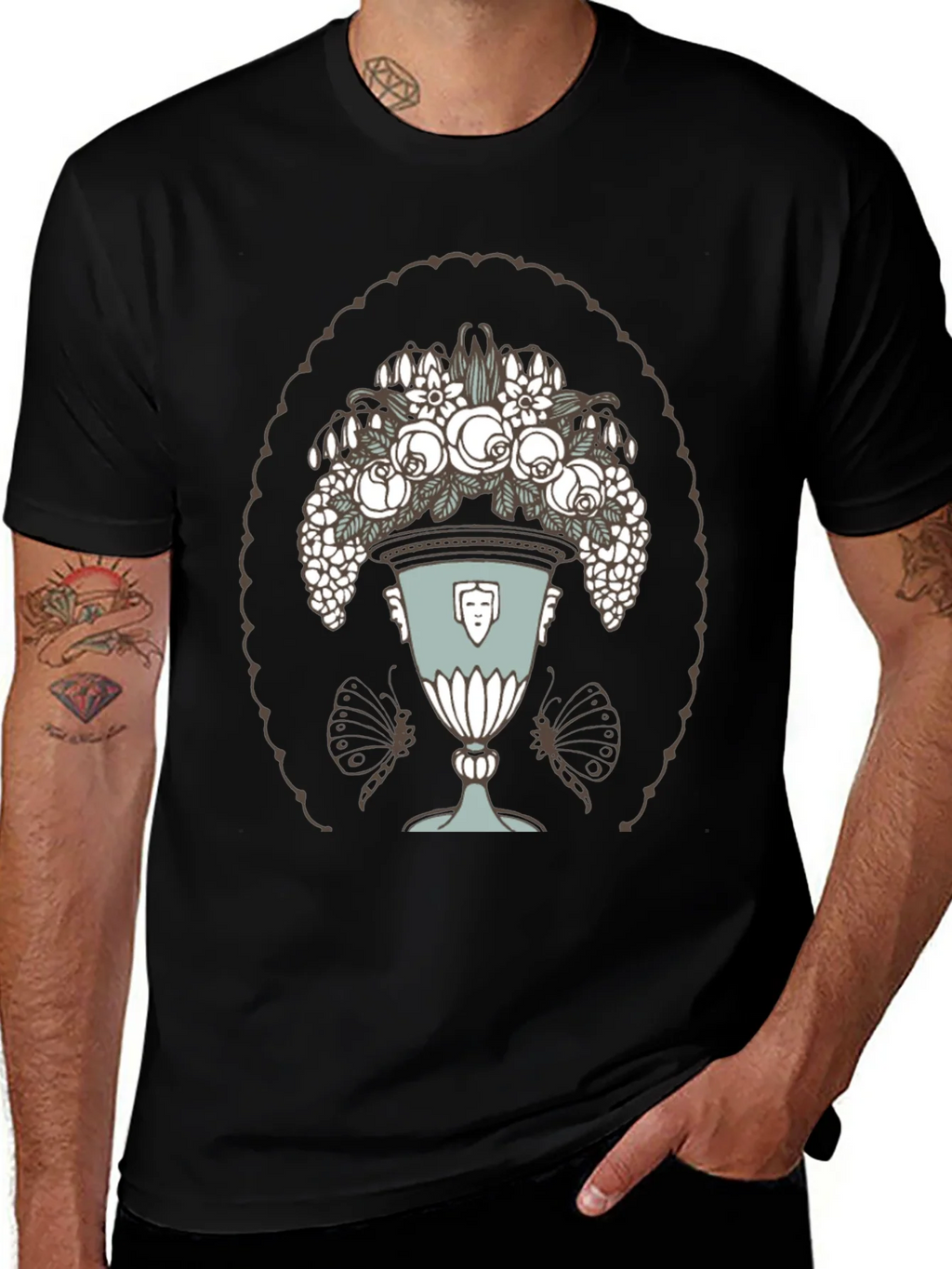 Floral Vase Graphic T-Shirt product image 1