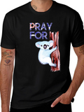 Pray for Australia T-Shirt Koala Bear Tee product image 1