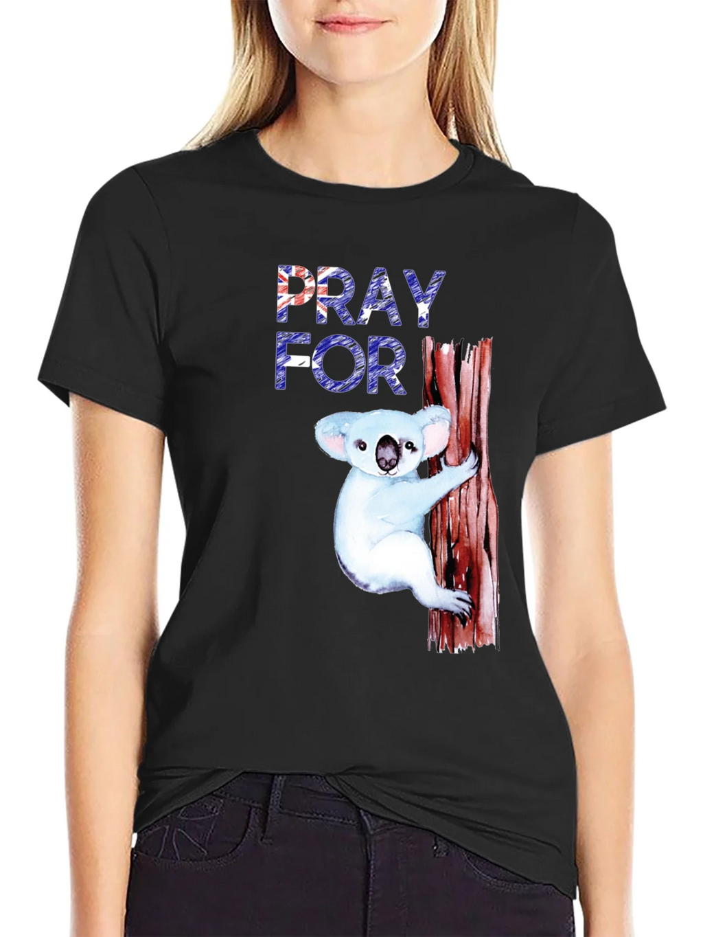 Pray for Australia T-Shirt Koala Bear Tee product image 5