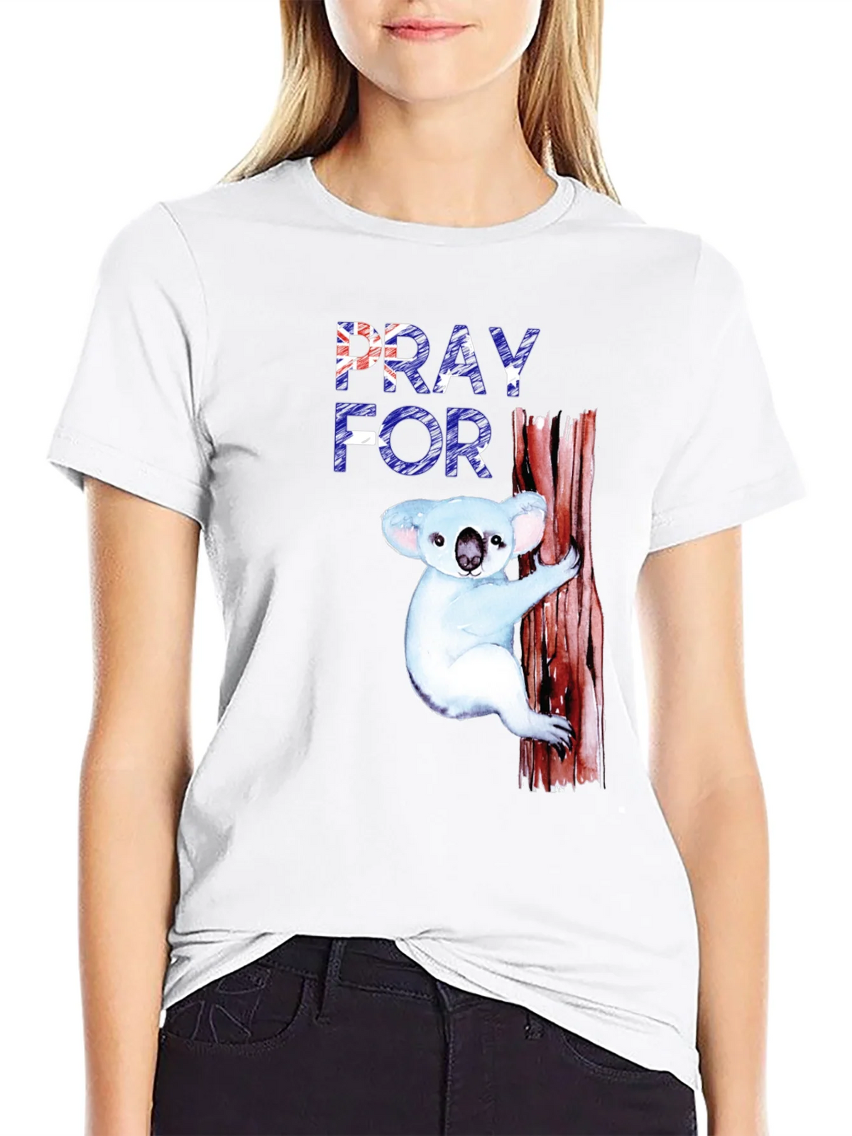 Pray for Australia T-Shirt Koala Bear Tee product image 11
