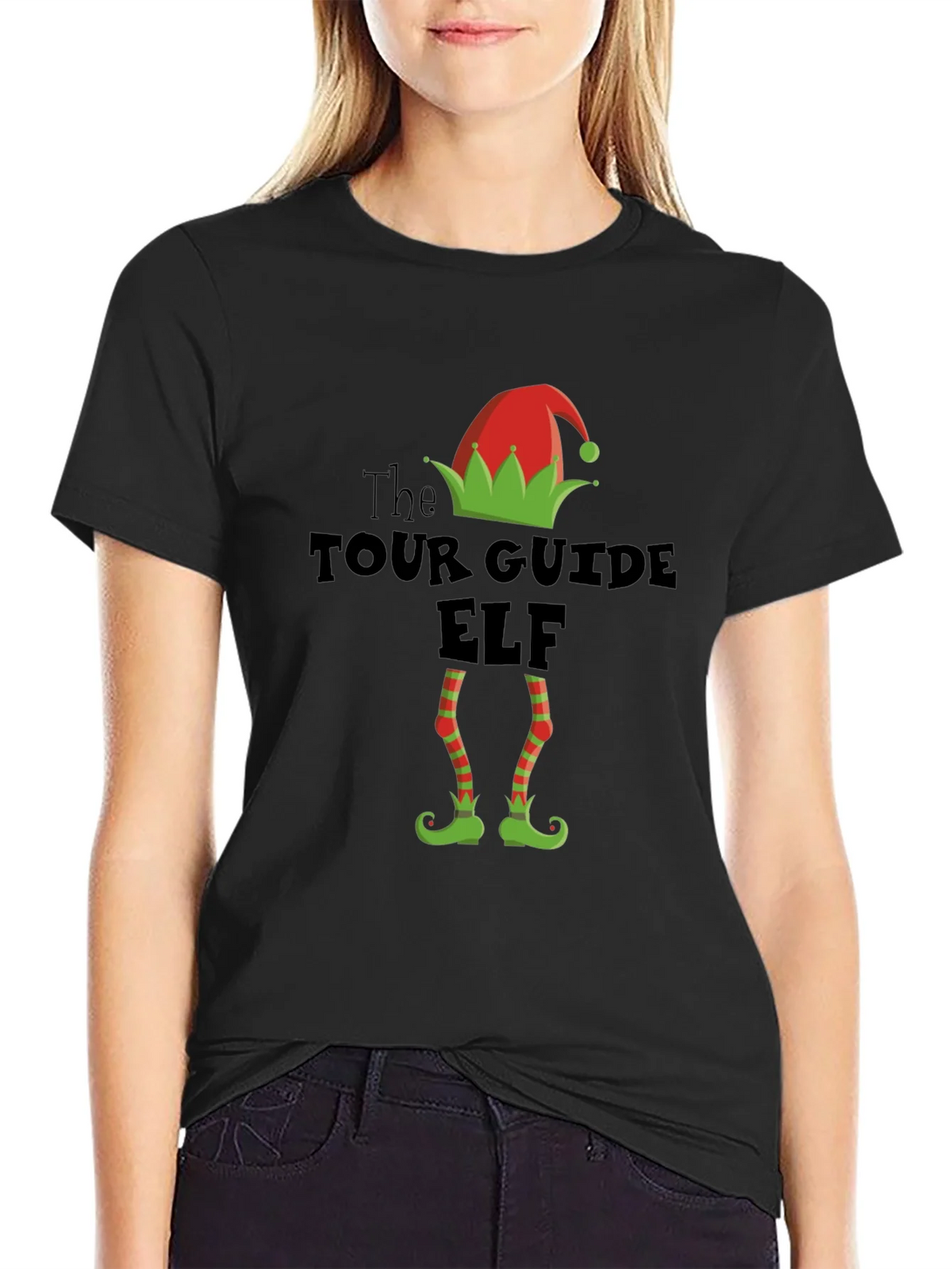 Tour Guide Elf Holiday T-Shirt product image 5