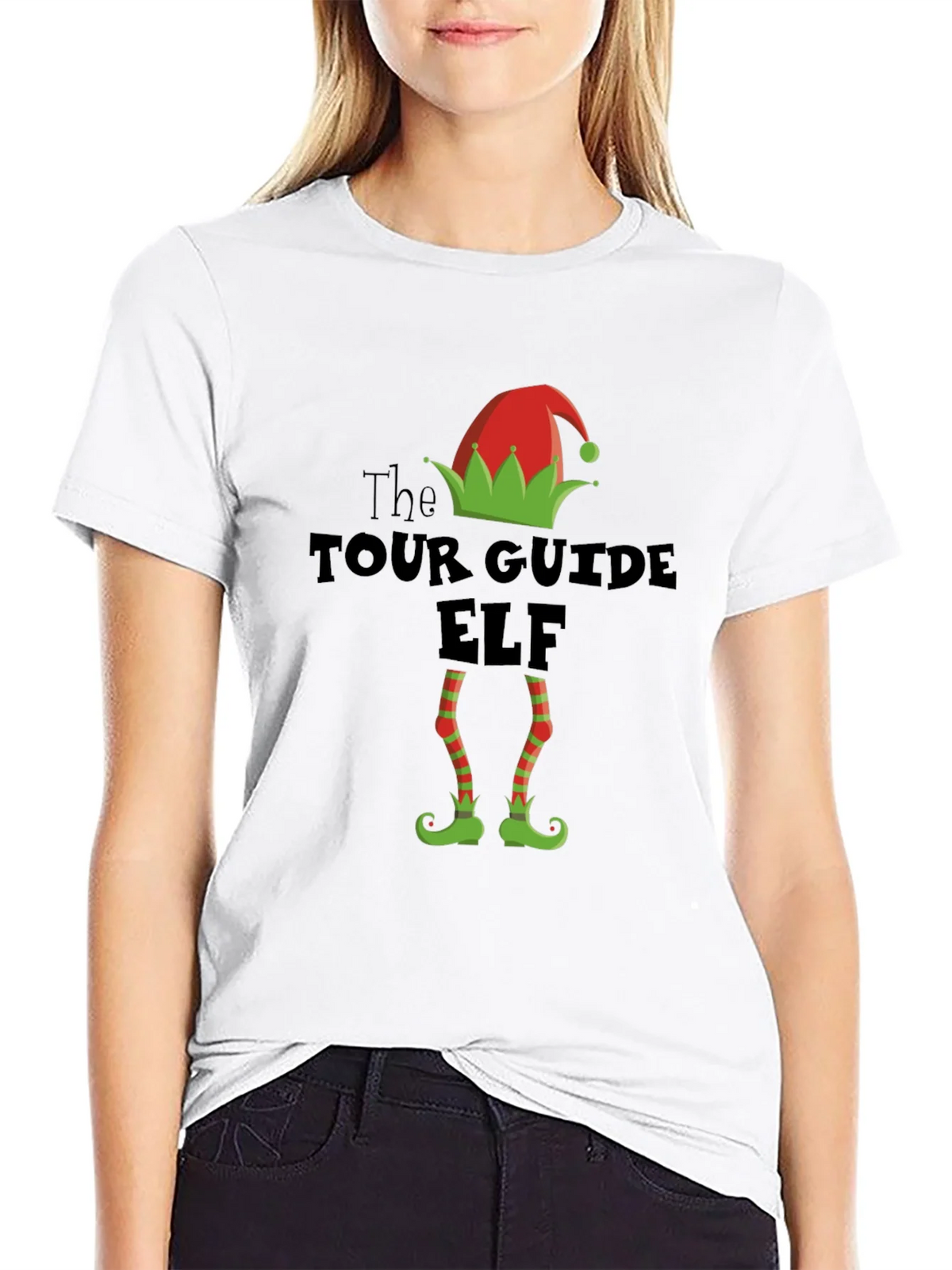 Tour Guide Elf Holiday T-Shirt product image 11