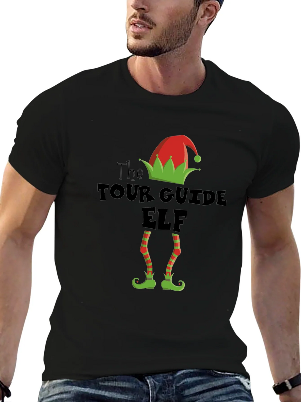 Tour Guide Elf Holiday T-Shirt product image 9