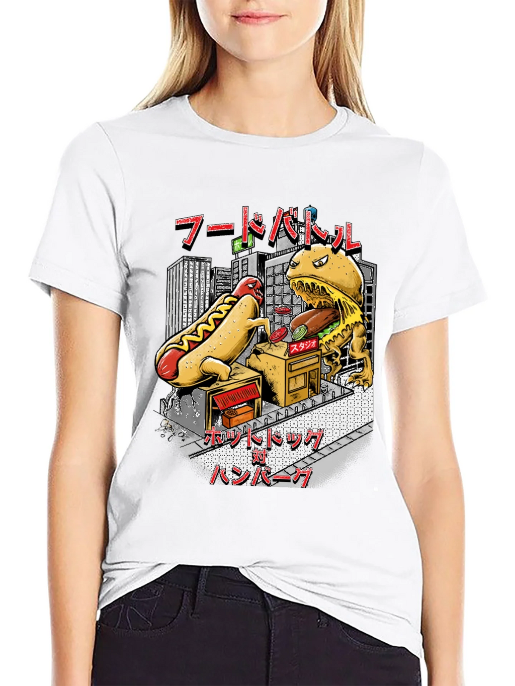 Food Battle Graphic Tee - Hotdog vs Burger product image 11