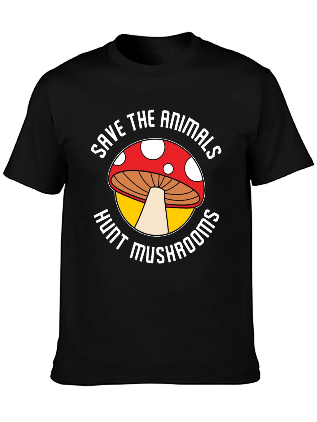 Save the Animals Hunt Mushrooms Graphic Tee product image 6