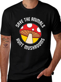Save the Animals Hunt Mushrooms Graphic Tee product image 1