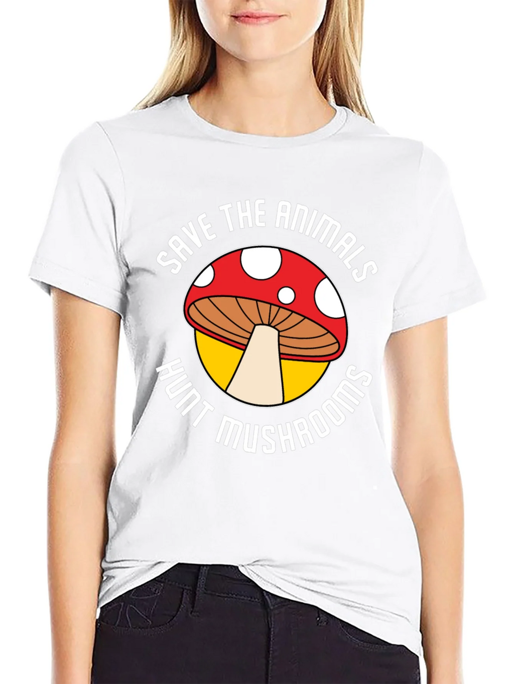 Save the Animals Hunt Mushrooms Graphic Tee product image 11