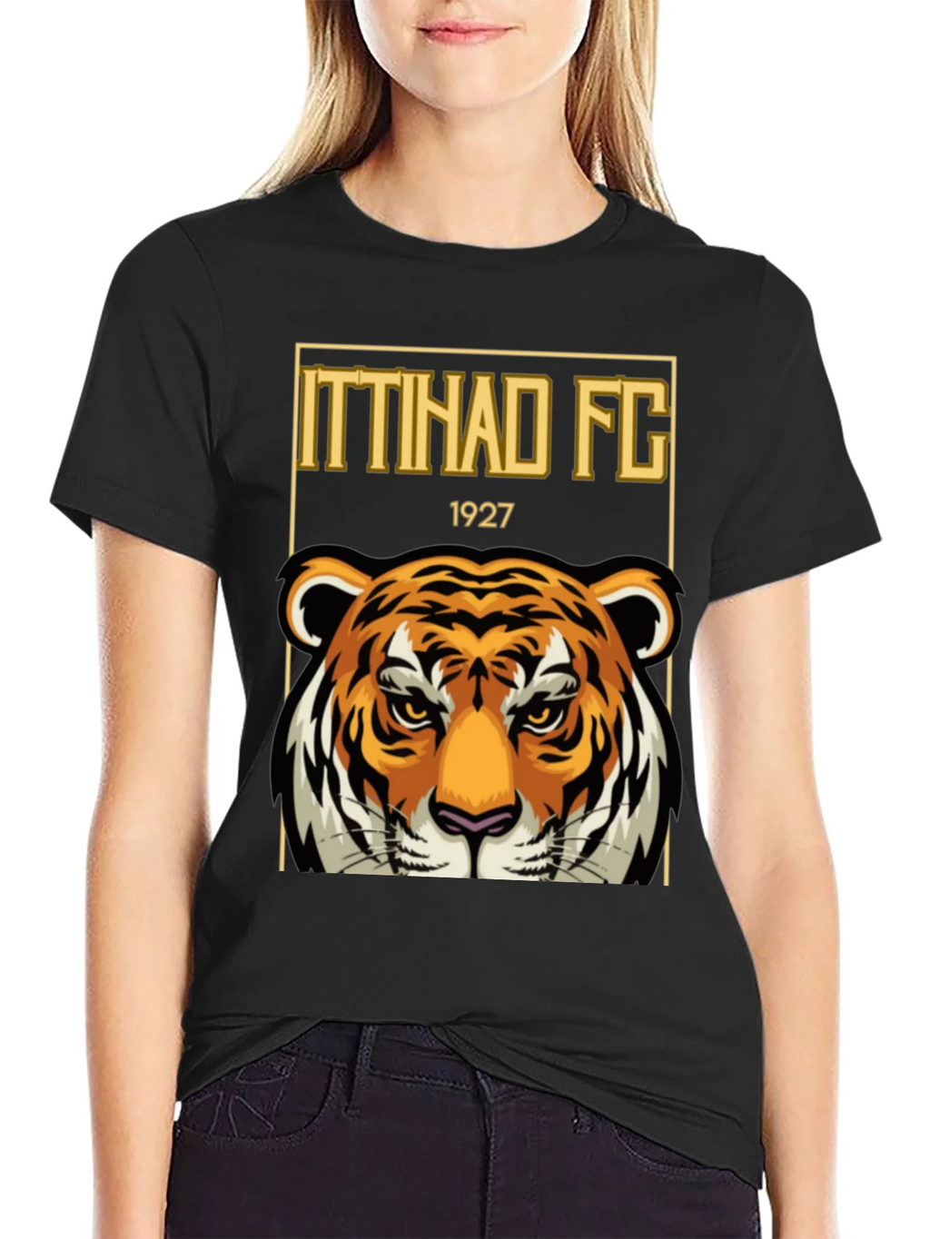 Ittihad FC Tiger Graphic T-Shirt - Black product image 5