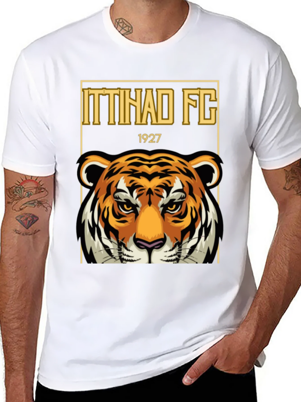 Ittihad FC Tiger Graphic T-Shirt - Black product image 10
