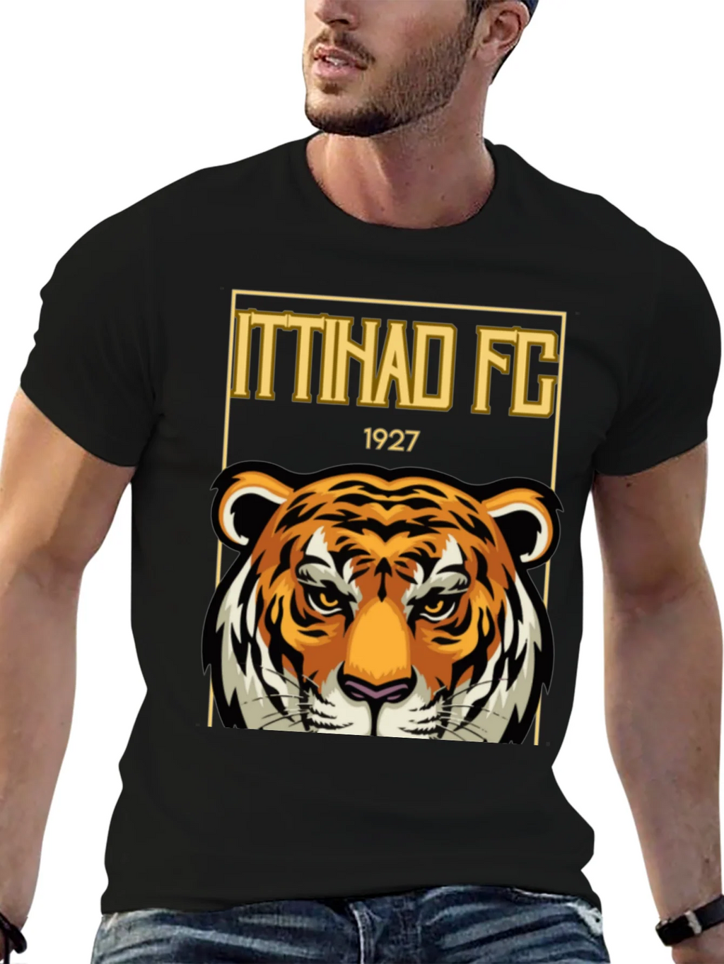 Ittihad FC Tiger Graphic T-Shirt - Black product image 9