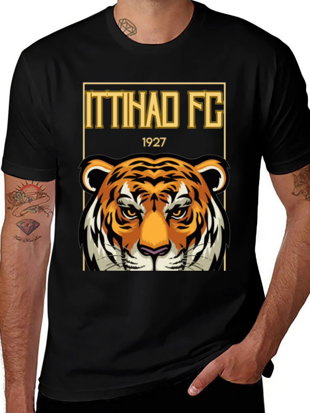 Ittihad FC Tiger Graphic T-Shirt - Black product image 1