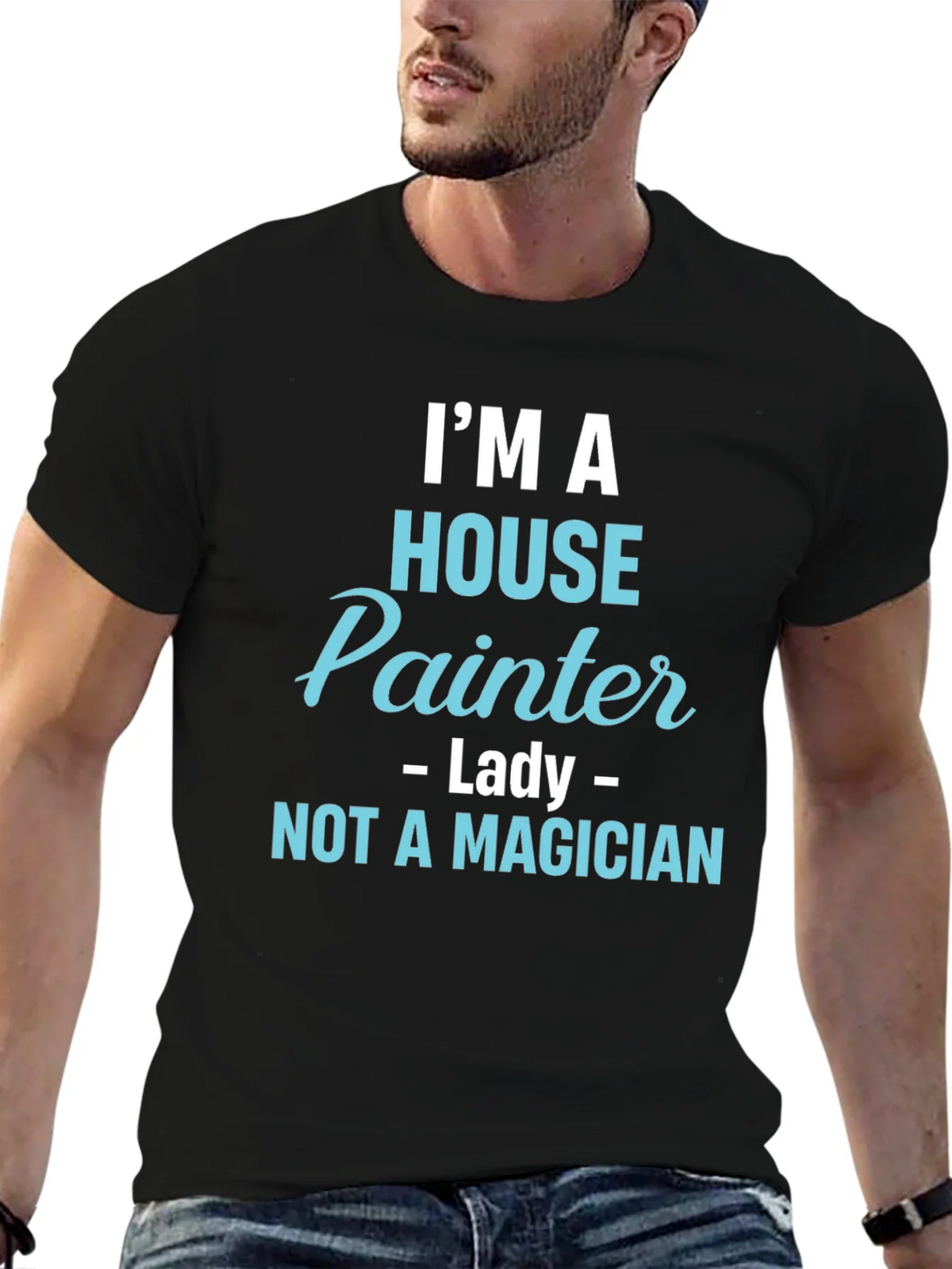House Painter T-Shirt - Not a Magician Funny Tee product image 9
