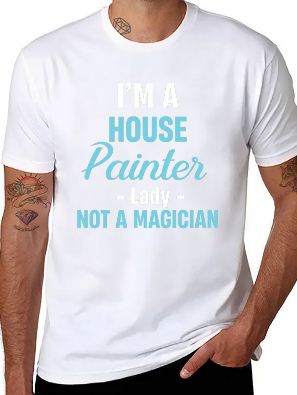 House Painter T-Shirt - Not a Magician Funny Tee product image 10