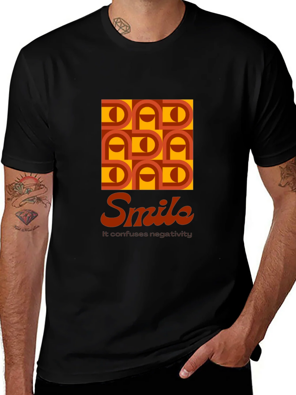 Dad Smile Graphic T-Shirt - Retro Style Soft Cotton product image 1