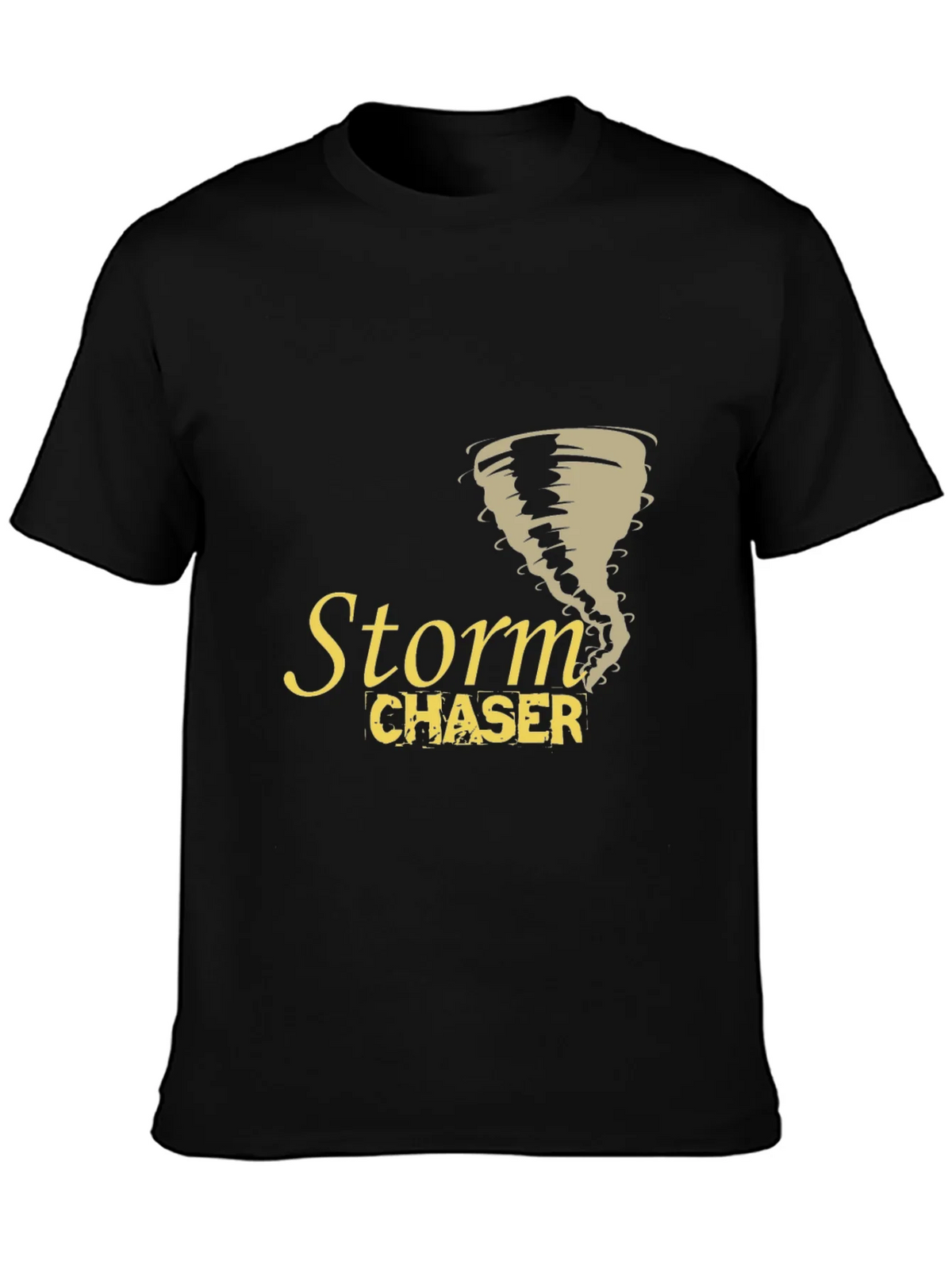 Storm Chaser Black T-Shirt Tornado Graphic Design product image 6