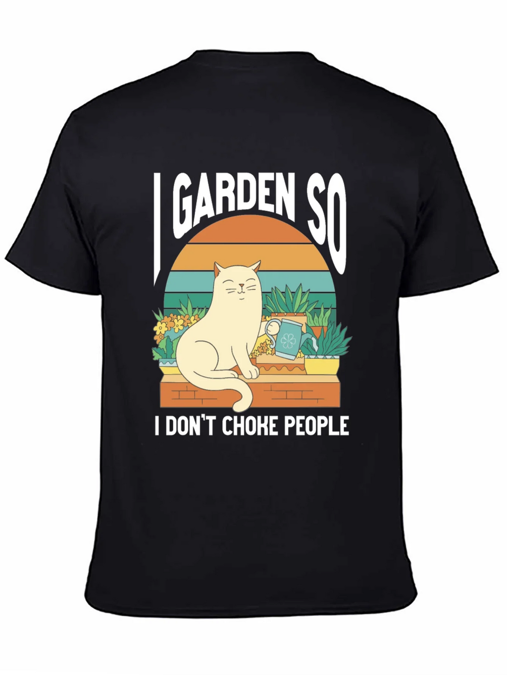 I Garden So I Dont Choke People T-Shirt - Cat Lover Tee product image 7