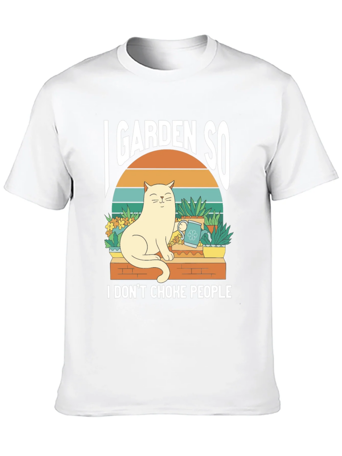 I Garden So I Dont Choke People T-Shirt - Cat Lover Tee product image 12