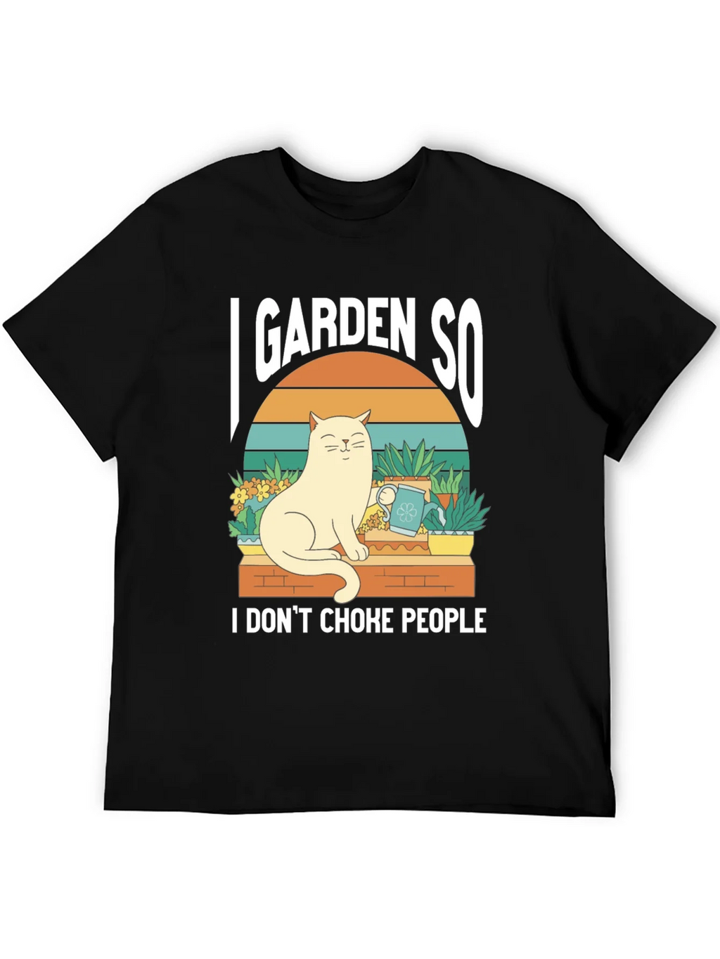 I Garden So I Dont Choke People T-Shirt - Cat Lover Tee product image 8