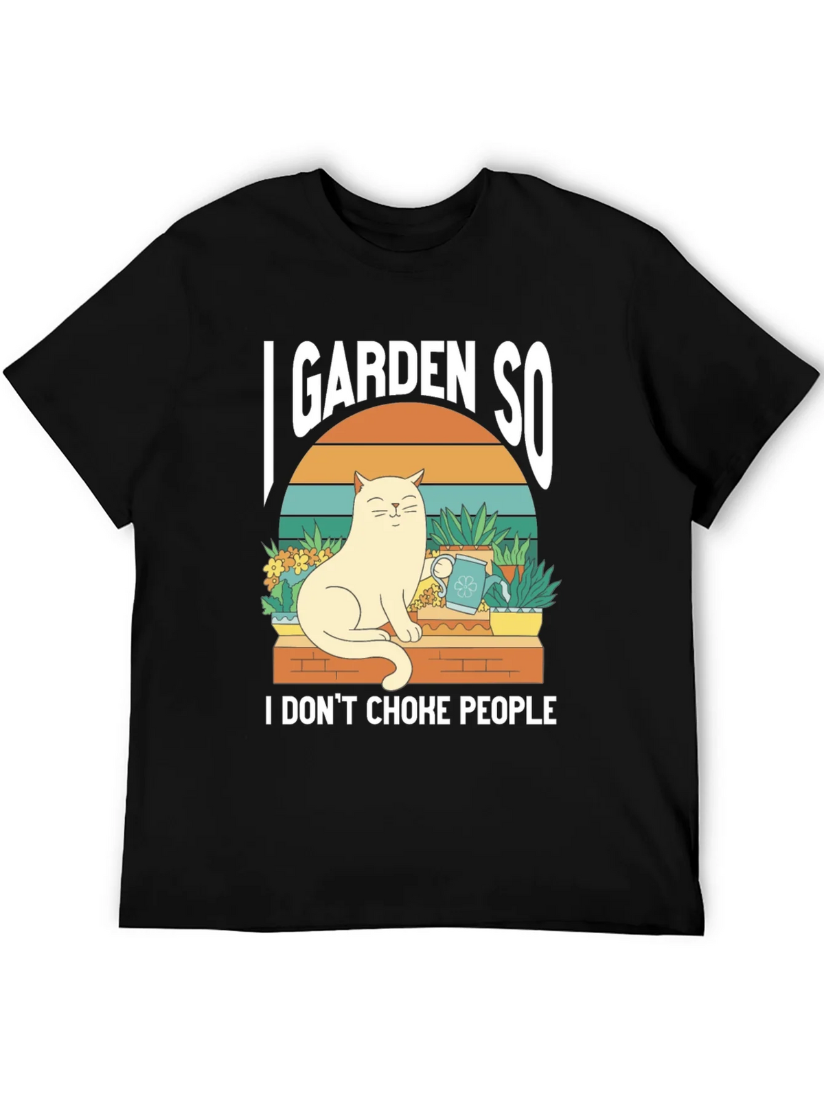 I Garden So I Dont Choke People T-Shirt - Cat Lover Tee product image 8
