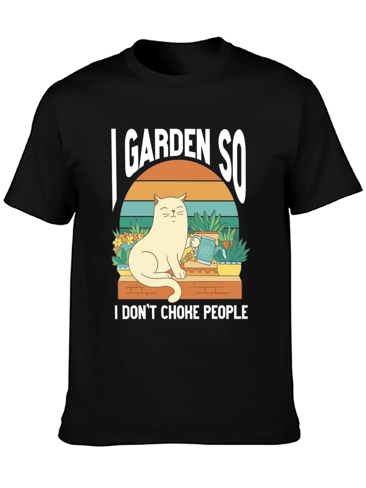 I Garden So I Dont Choke People T-Shirt - Cat Lover Tee product image 6