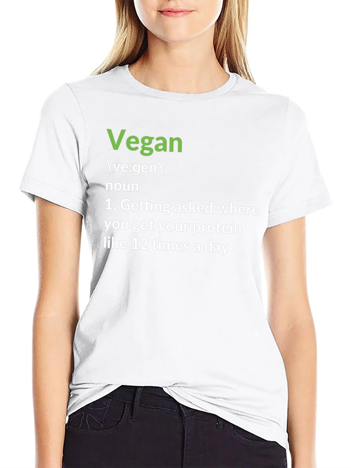 Vegan Definition T-Shirt: Protein Question Edition product image 11