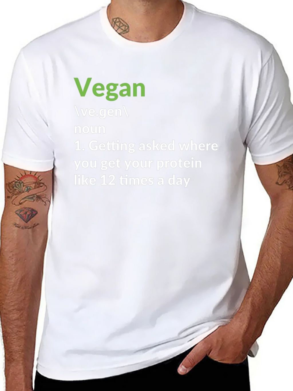 Vegan Definition T-Shirt: Protein Question Edition product image 10
