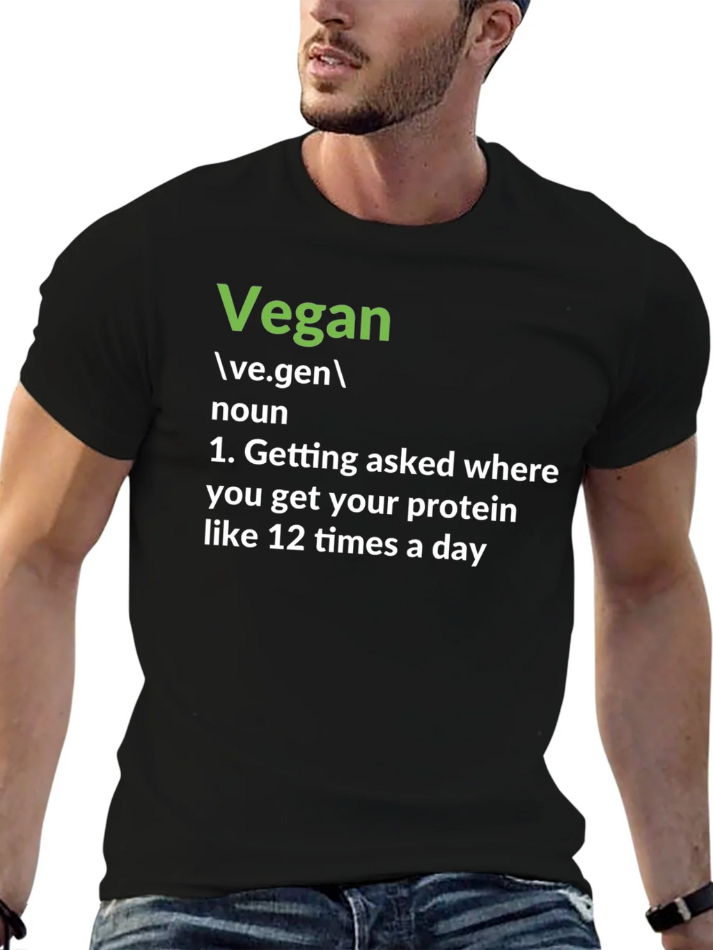 Vegan Definition T-Shirt: Protein Question Edition product image 9