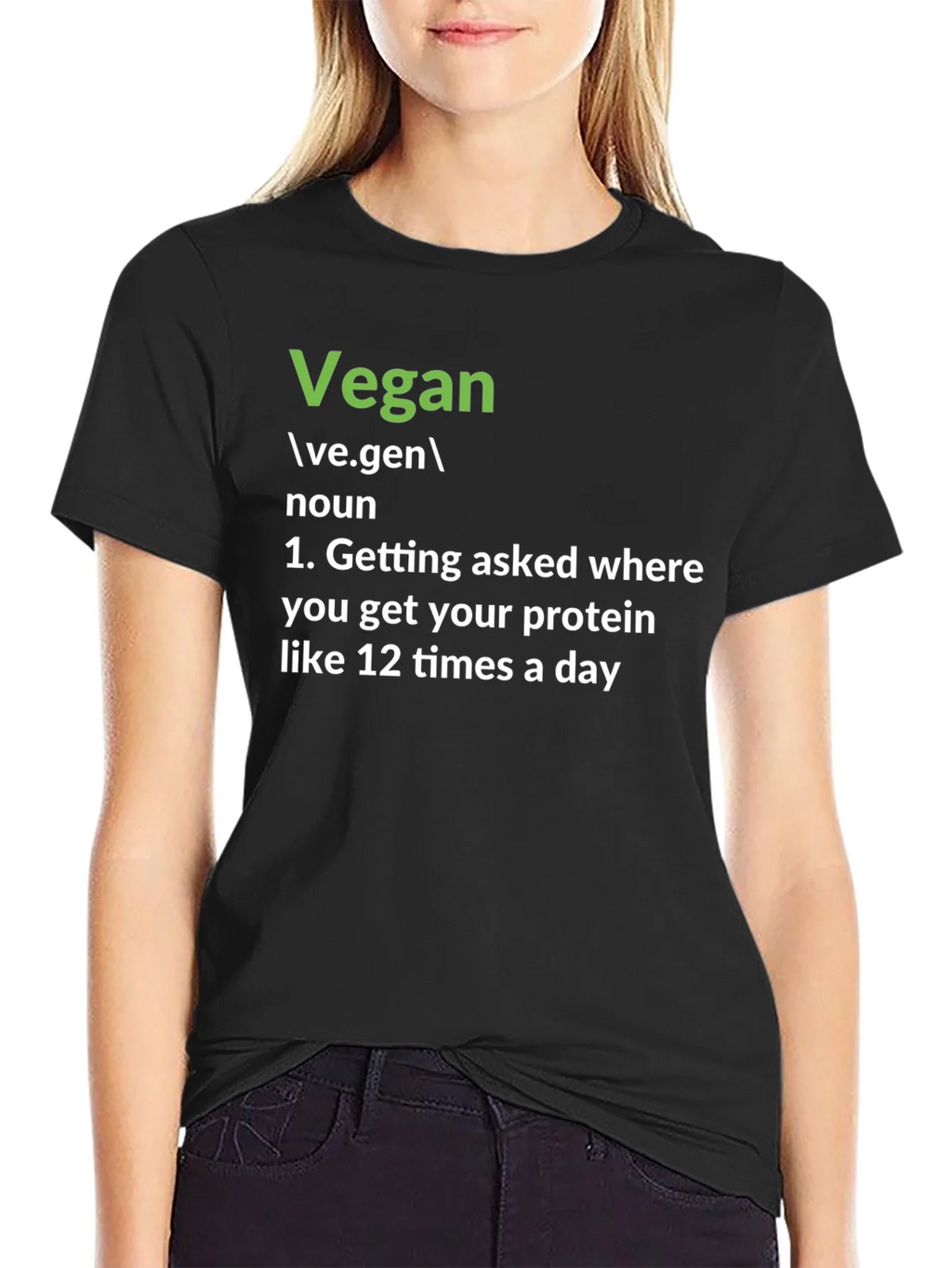 Vegan Definition T-Shirt: Protein Question Edition product image 5