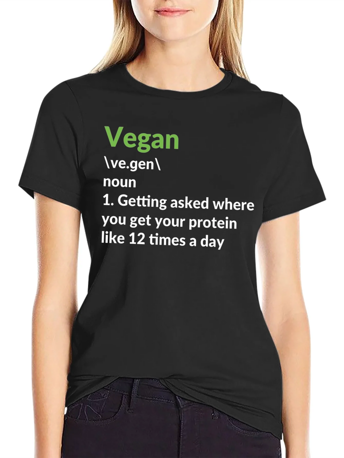 Vegan Definition T-Shirt: Protein Question Edition product image 5