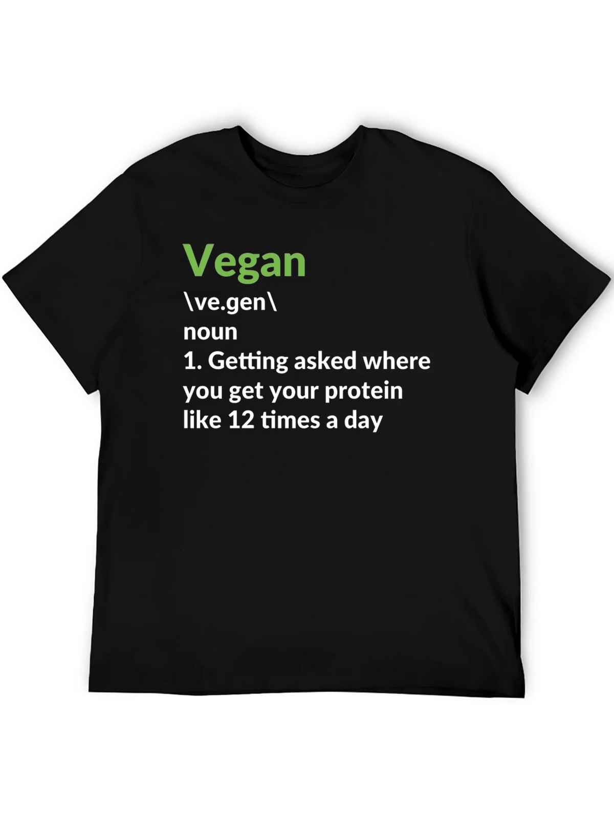 Vegan Definition T-Shirt: Protein Question Edition product image 8