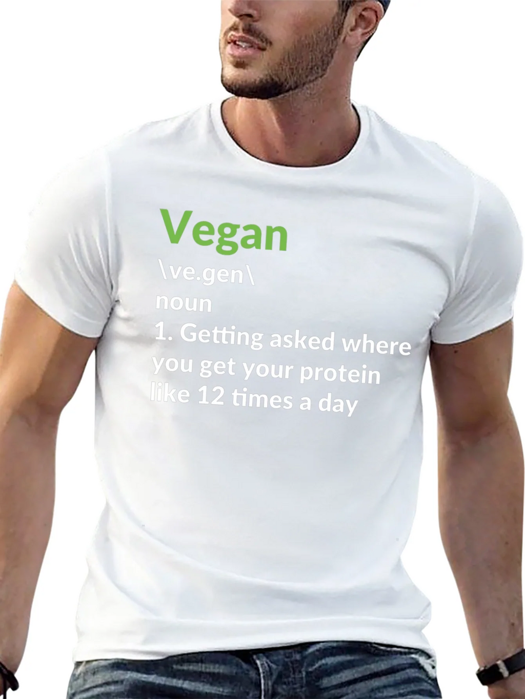 Vegan Definition T-Shirt: Protein Question Edition product image 4