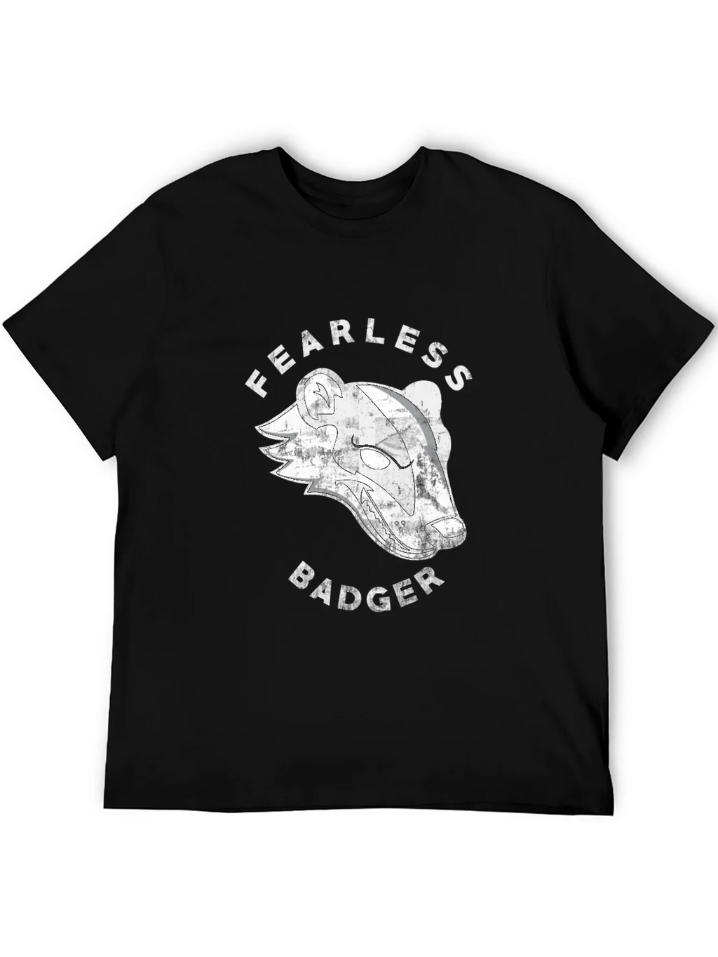 Fearless Badger Graphic T-Shirt - Black product image 8