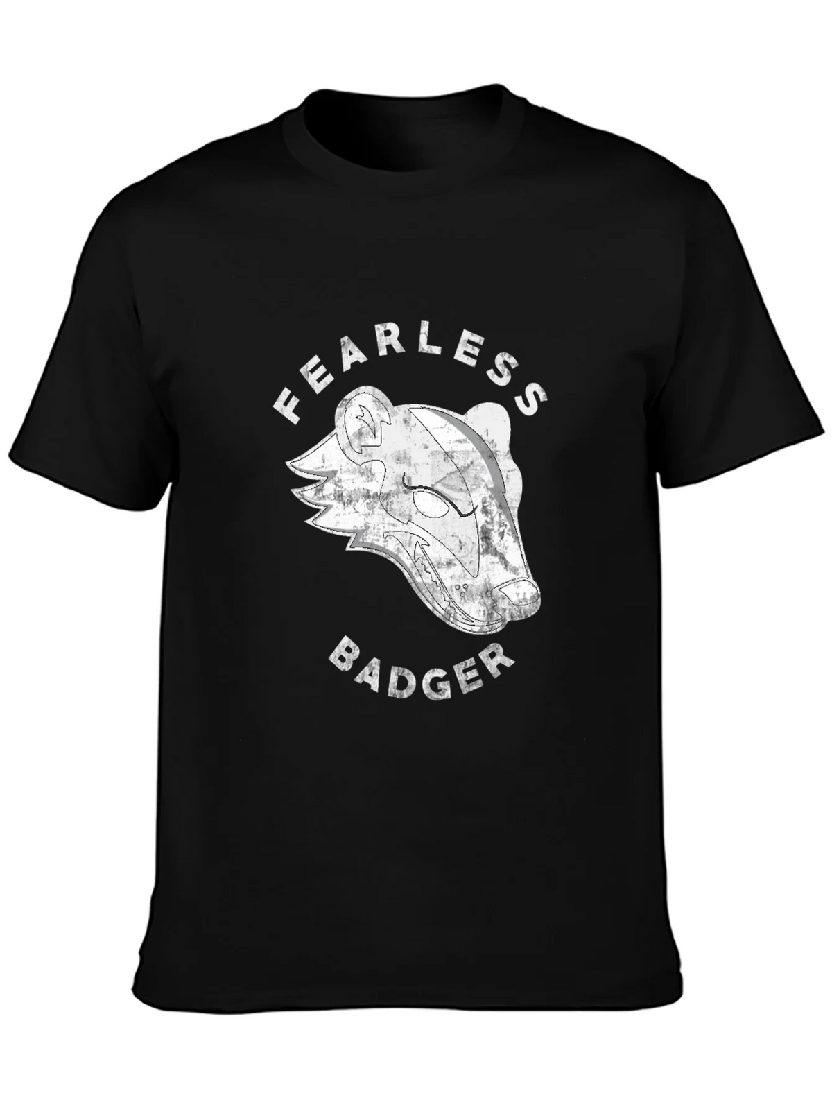 Fearless Badger Graphic T-Shirt - Black product image 6