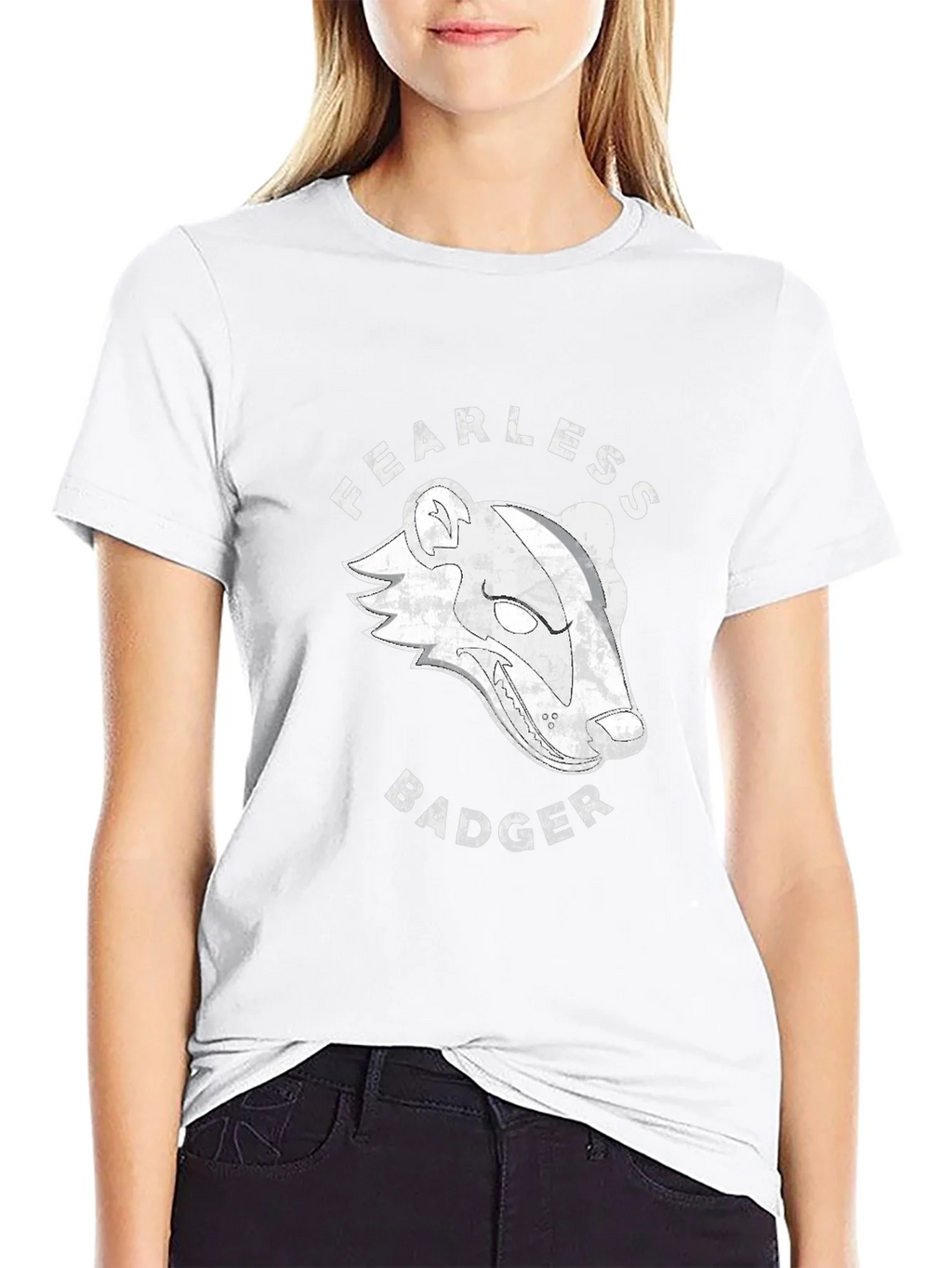 Fearless Badger Graphic T-Shirt - Black product image 11