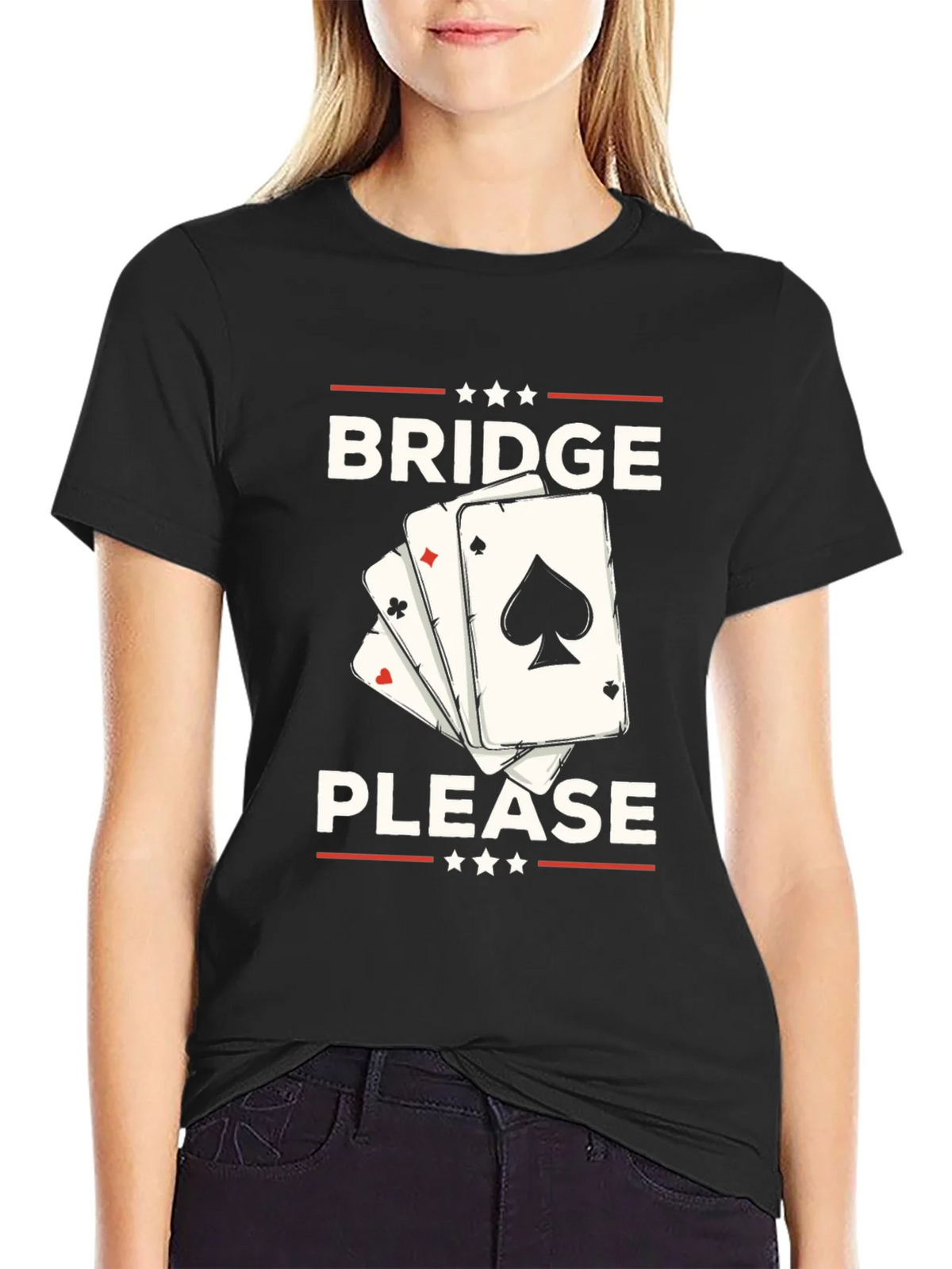 Bridge Please T-Shirt - Black Graphic Tee product image 5
