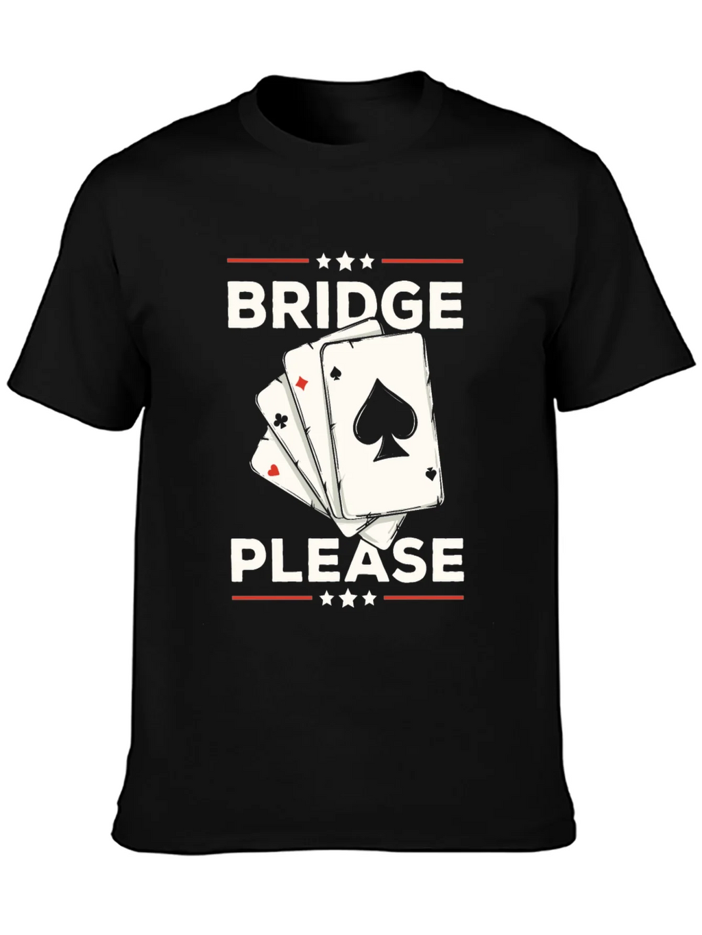 Bridge Please T-Shirt - Black Graphic Tee product image 6
