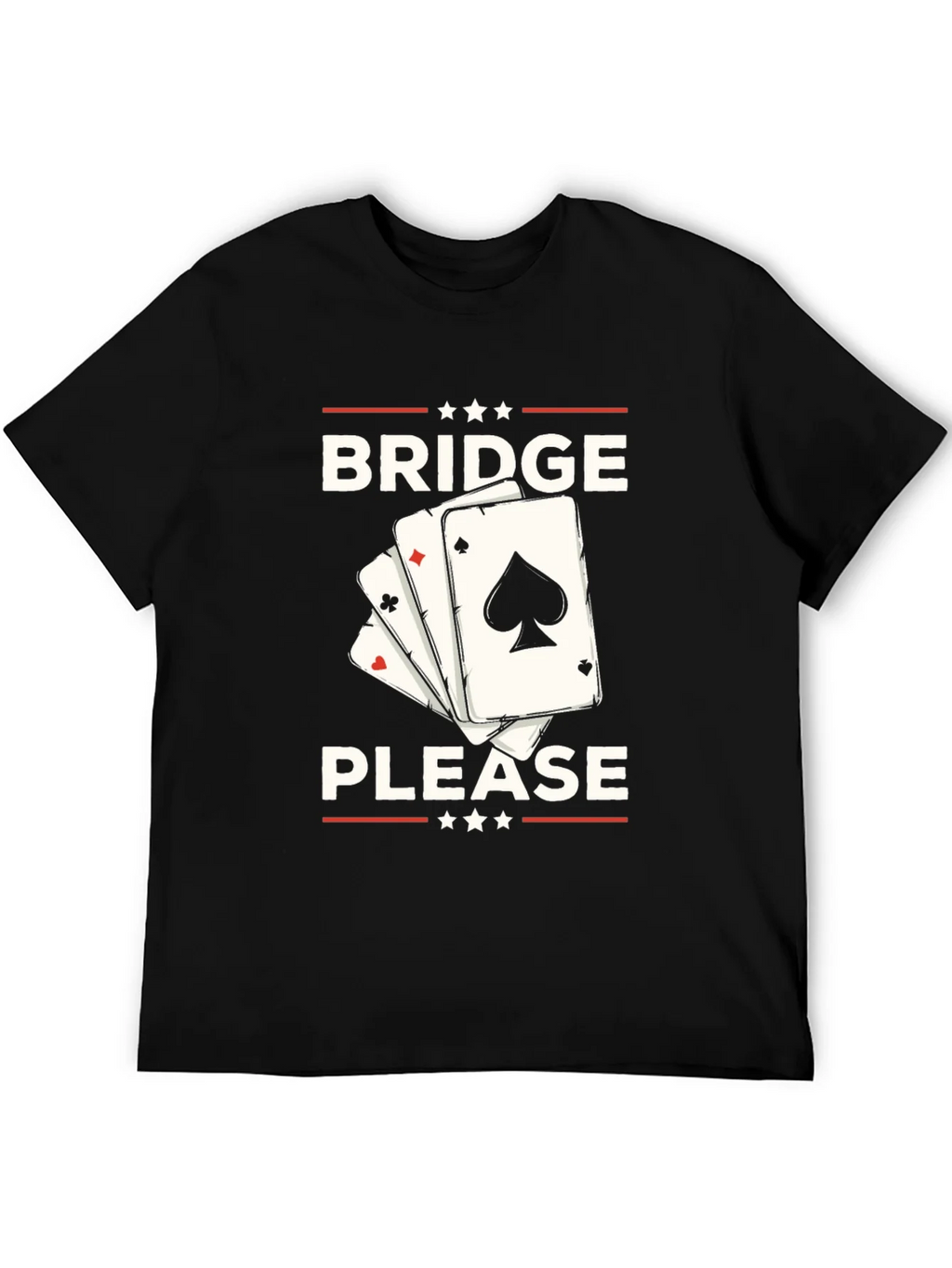 Bridge Please T-Shirt - Black Graphic Tee product image 8