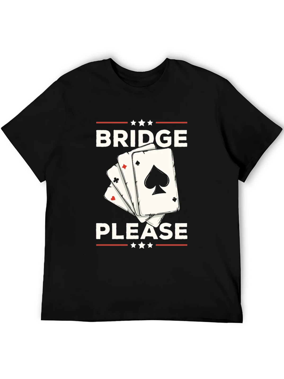 Bridge Please T-Shirt - Black Graphic Tee product image 8