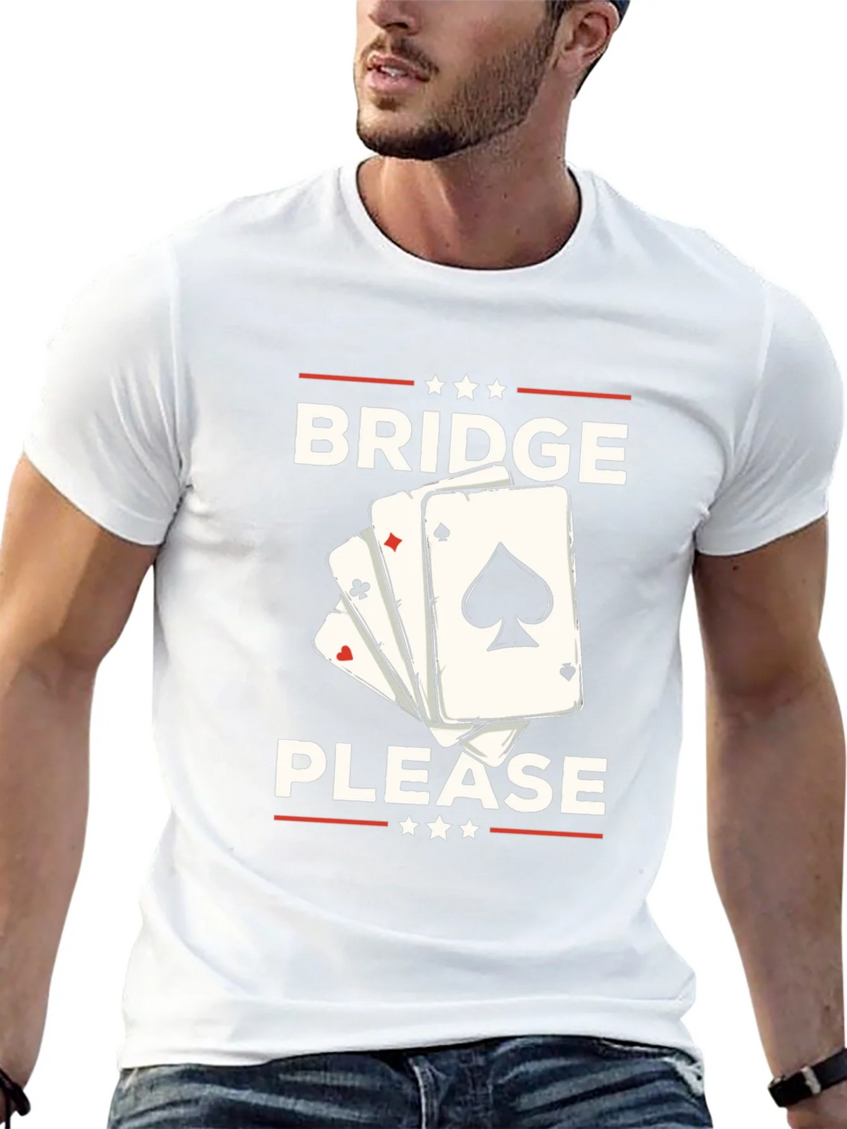 Bridge Please T-Shirt - Black Graphic Tee product image 4