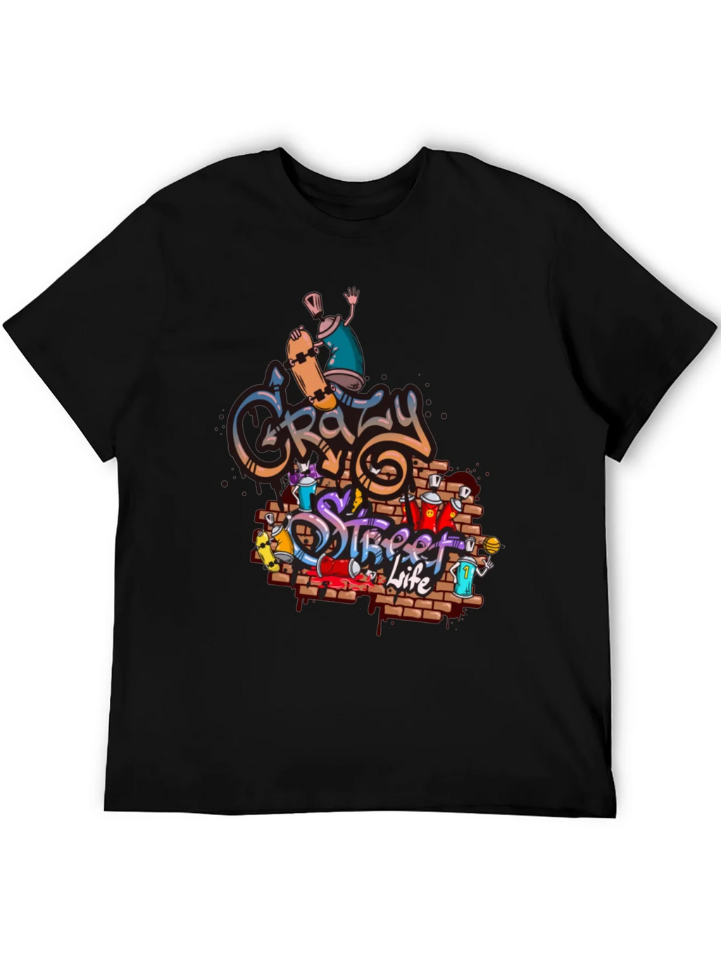 Crazy Street Life Graphic T-Shirt product image 8