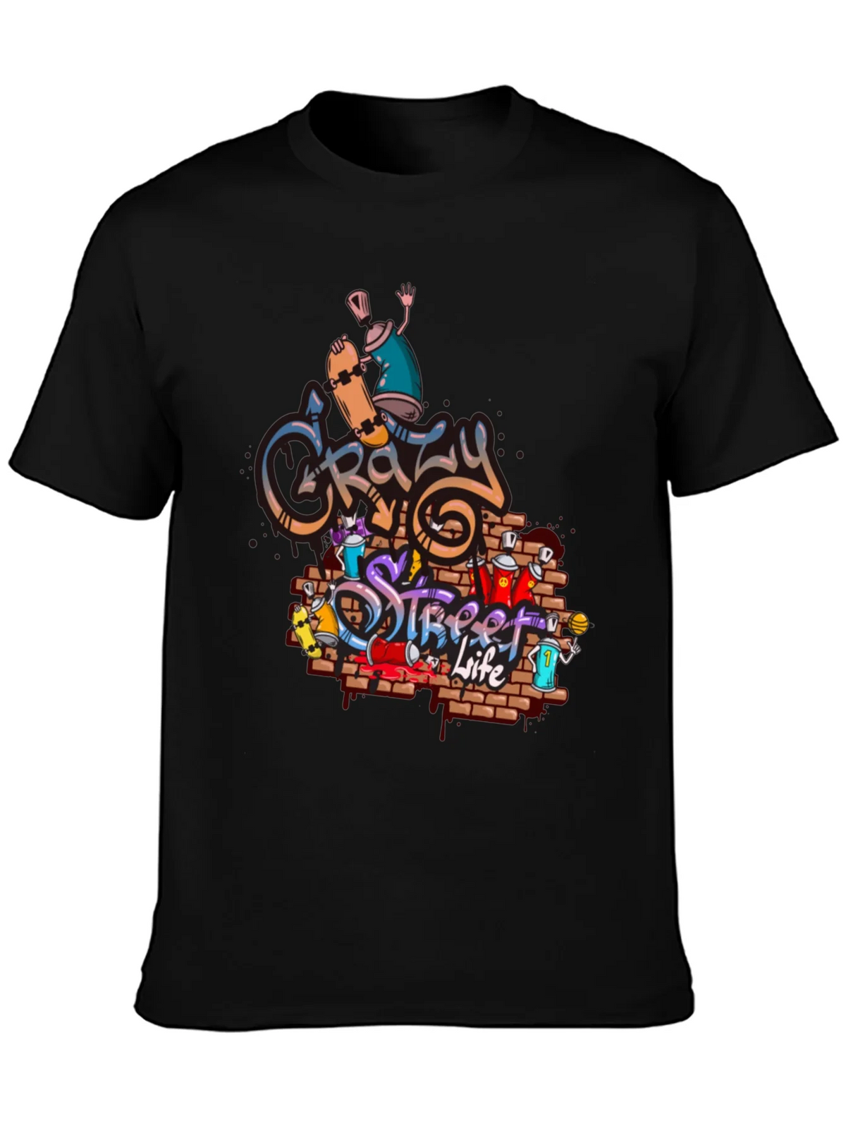 Crazy Street Life Graphic T-Shirt product image 6