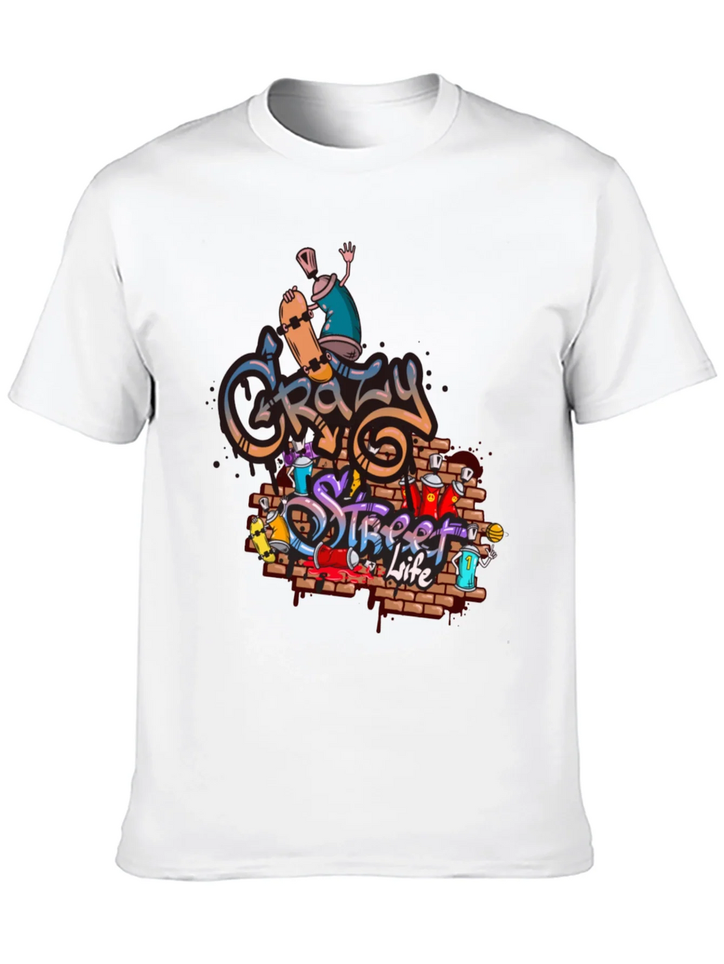 Crazy Street Life Graphic T-Shirt product image 12