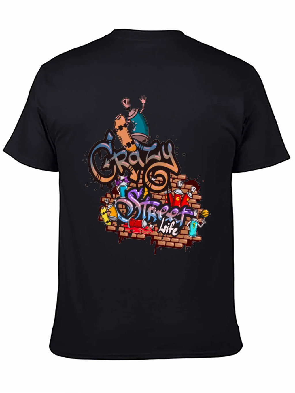 Crazy Street Life Graphic T-Shirt product image 7