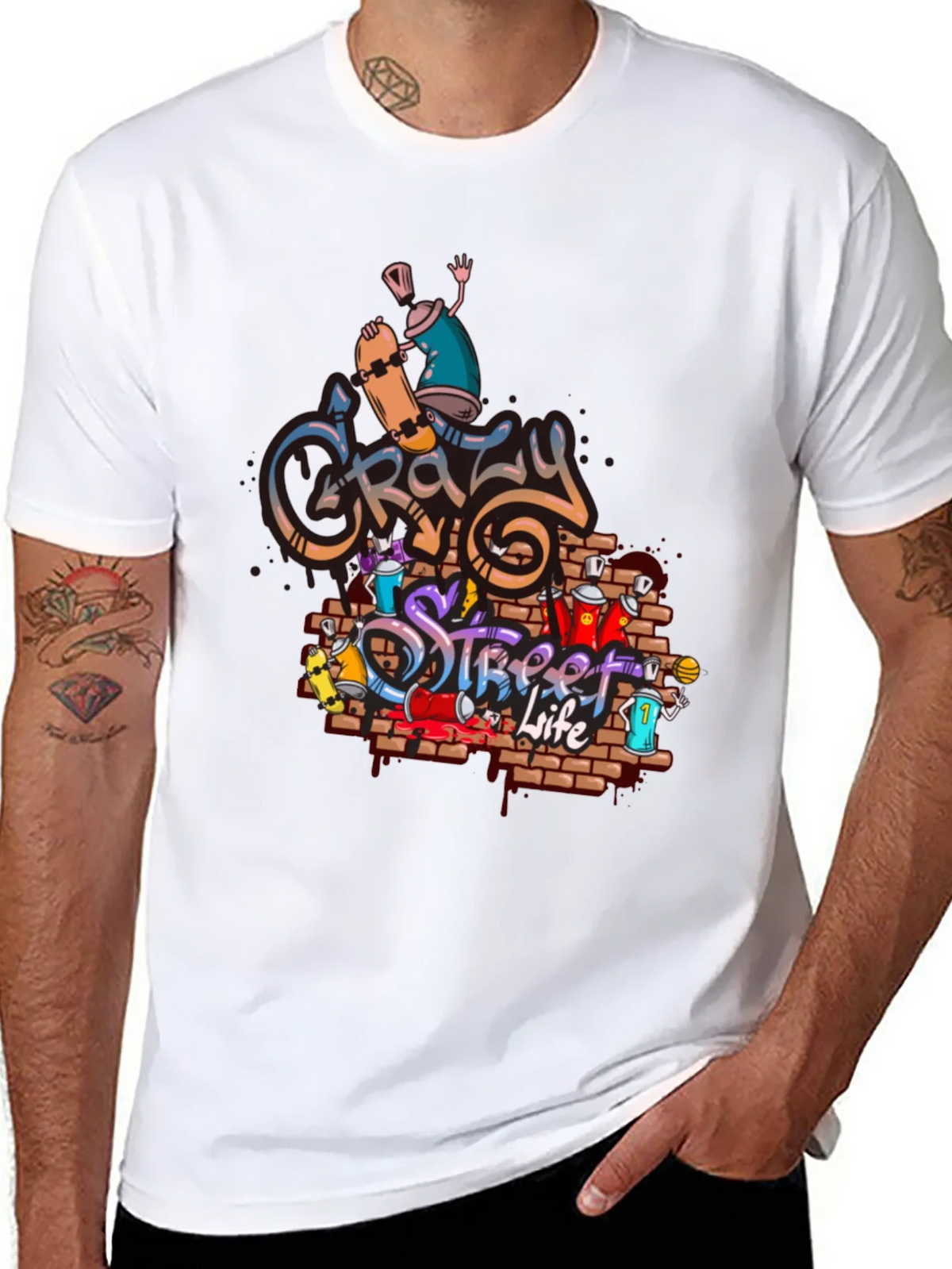 Crazy Street Life Graphic T-Shirt product image 10
