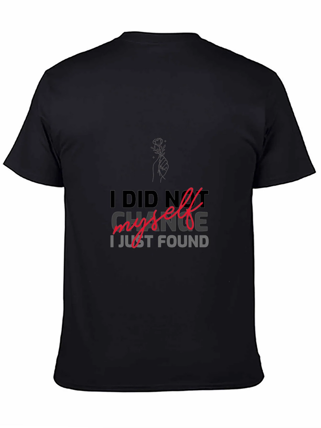 I DID NOT CHANGE MYSELF T-shirt product image 7