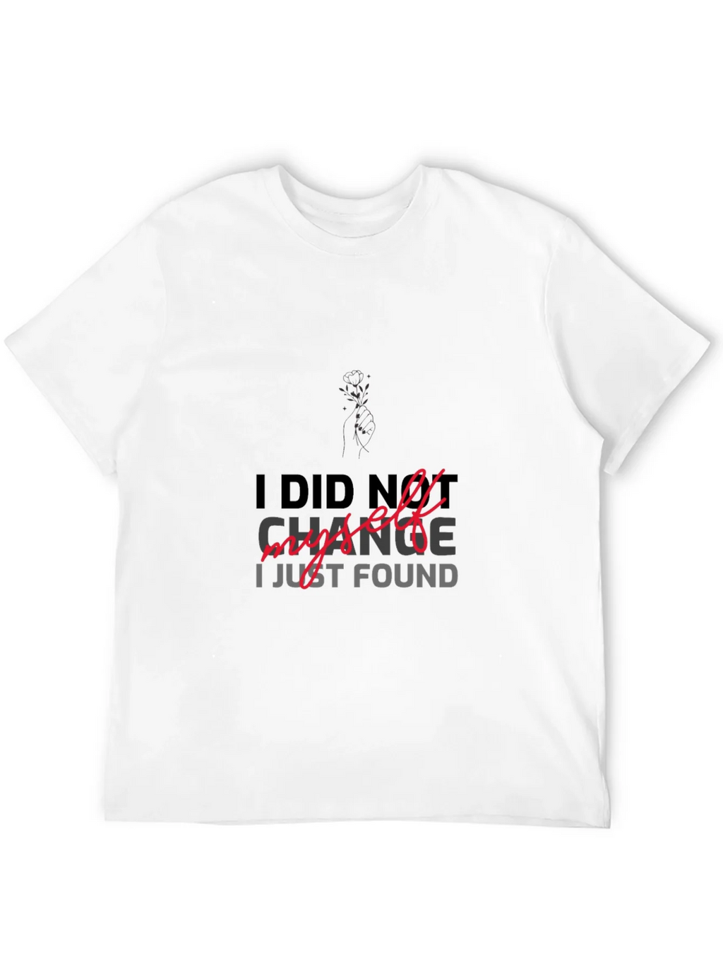 I DID NOT CHANGE MYSELF T-shirt product image 3